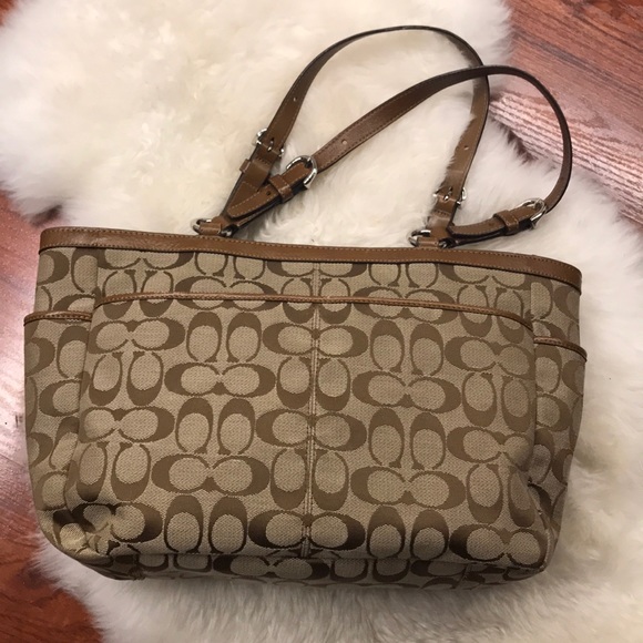 Coach F17726 Gallery Signature East west tote bag